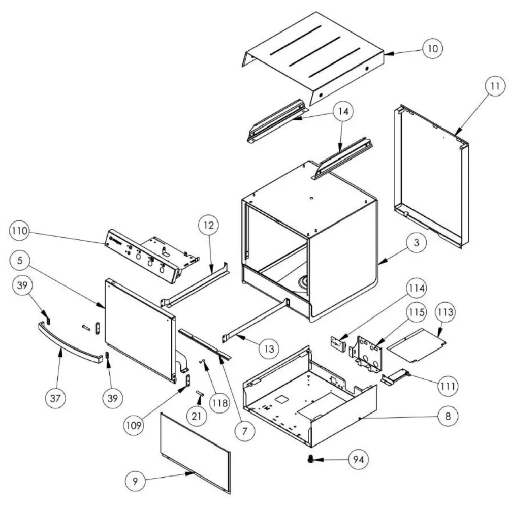 Exploded view diagram Stalgast C000000