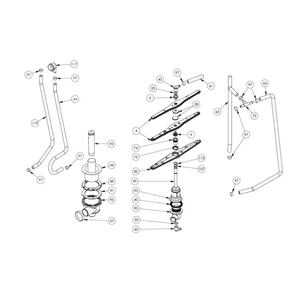 Exploded view diagram Stalgast C000000
