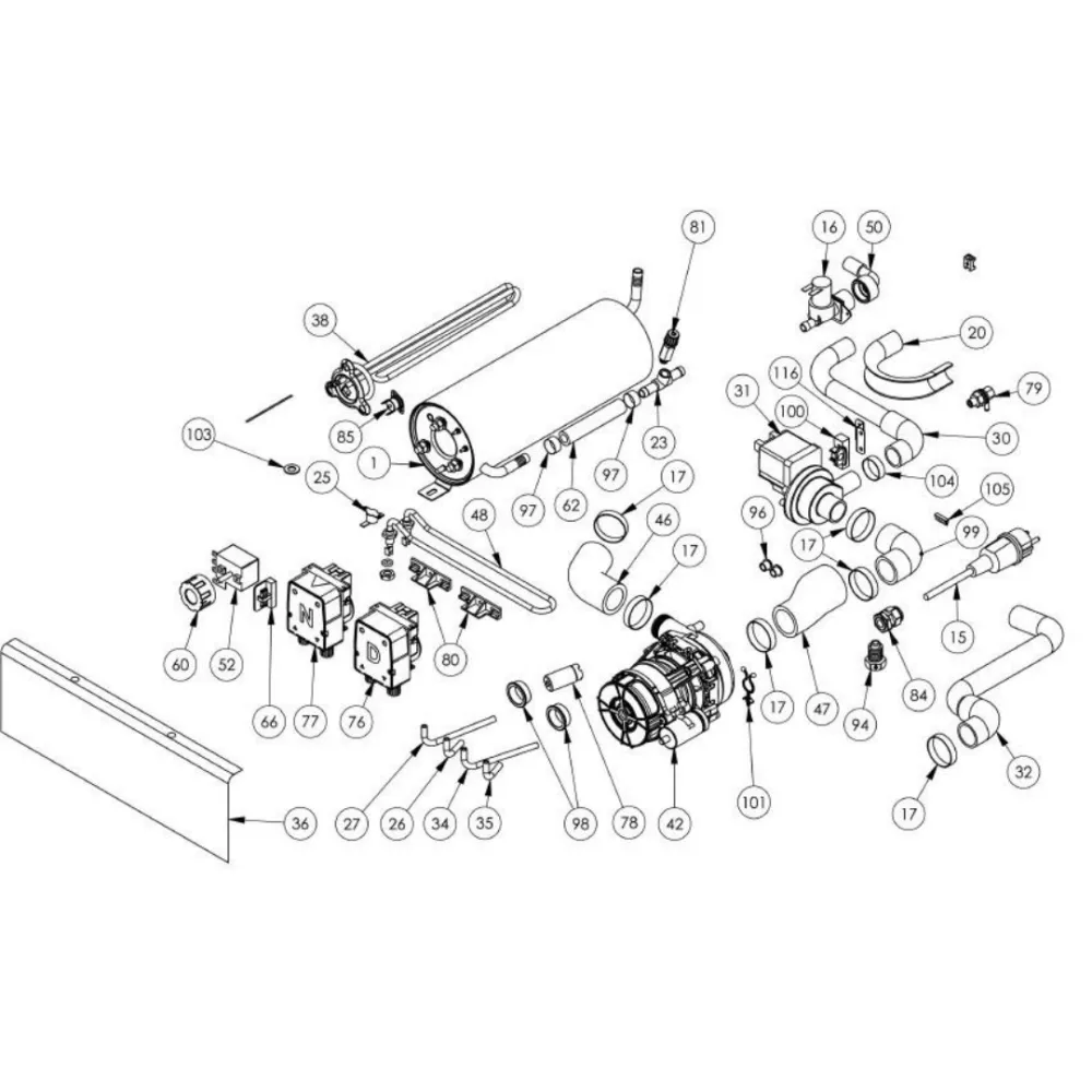 Exploded view diagram Stalgast C000000