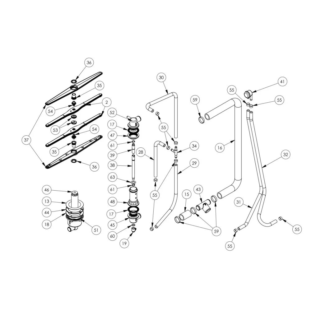 Exploded view diagram Stalgast C000001