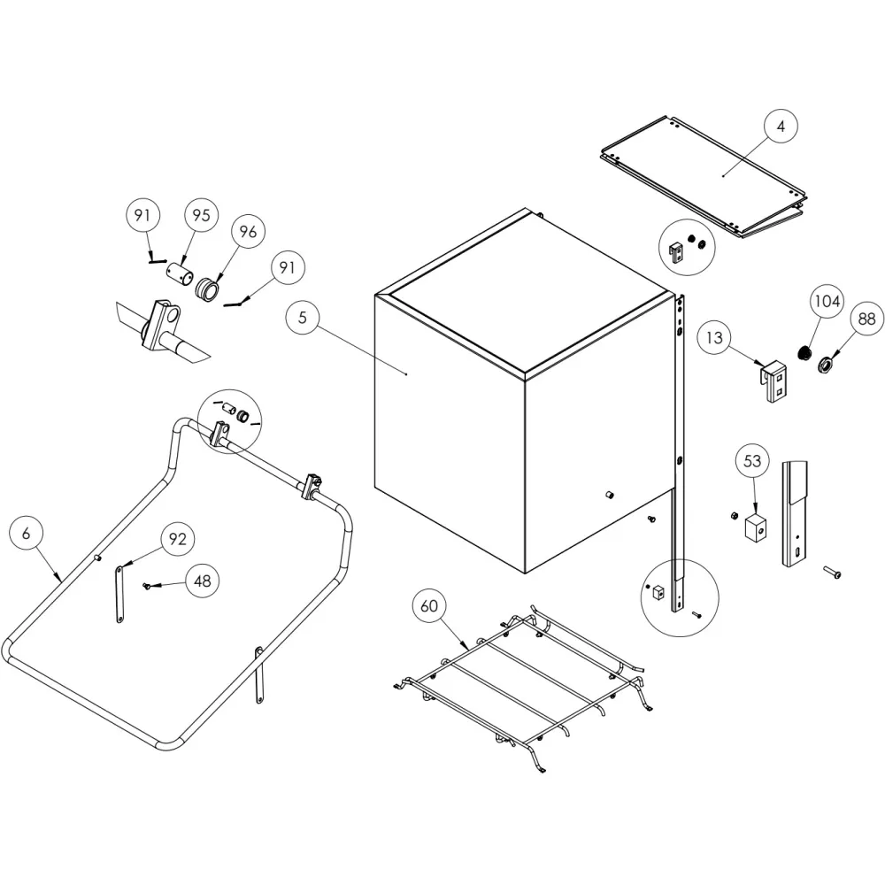 Exploded view diagram Stalgast C000002