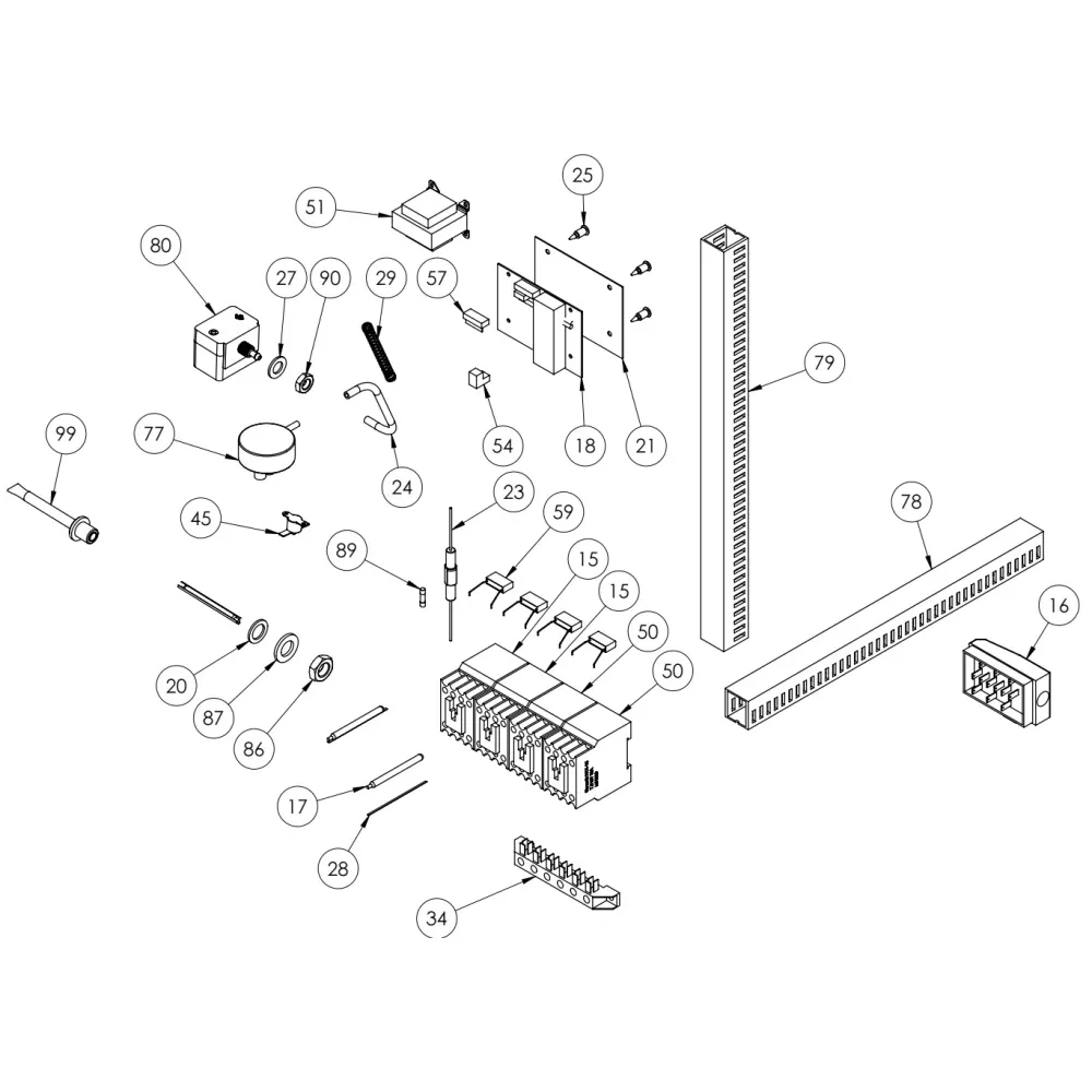 Exploded view diagram Stalgast C000002