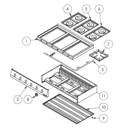 Exploded view diagram Stalgast C000006