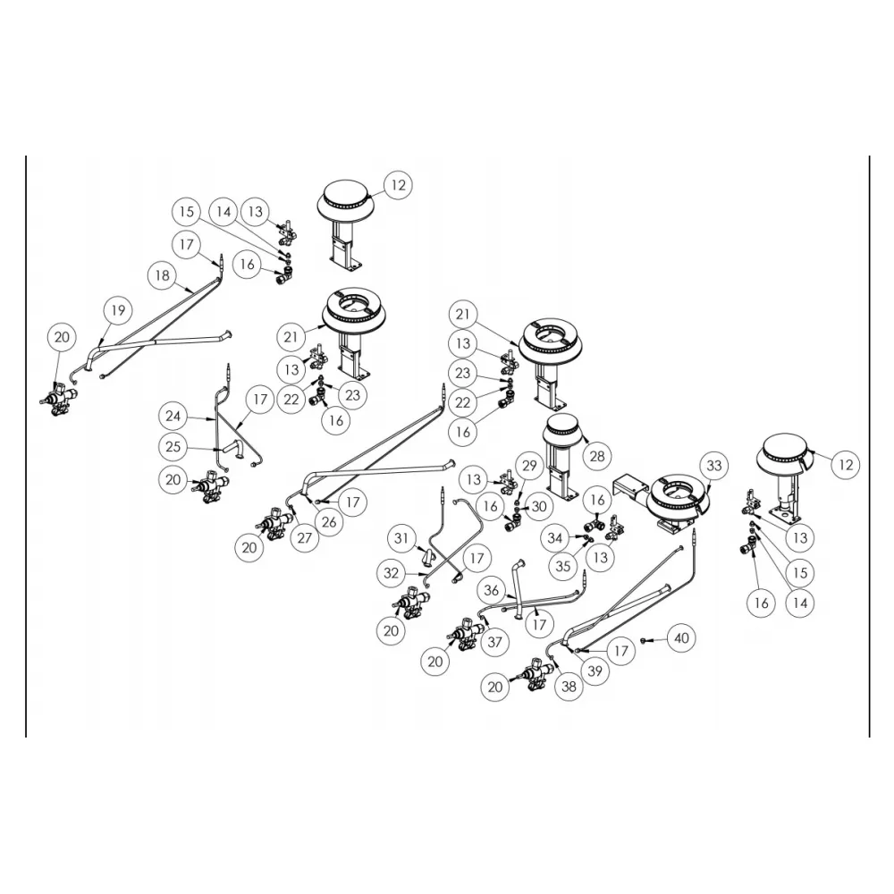 Exploded view diagram Stalgast C000006