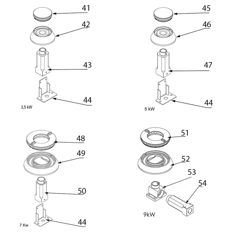 Exploded view diagram Stalgast C000006