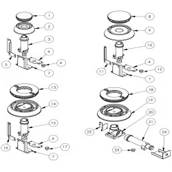 Exploded view diagram Stalgast C000005