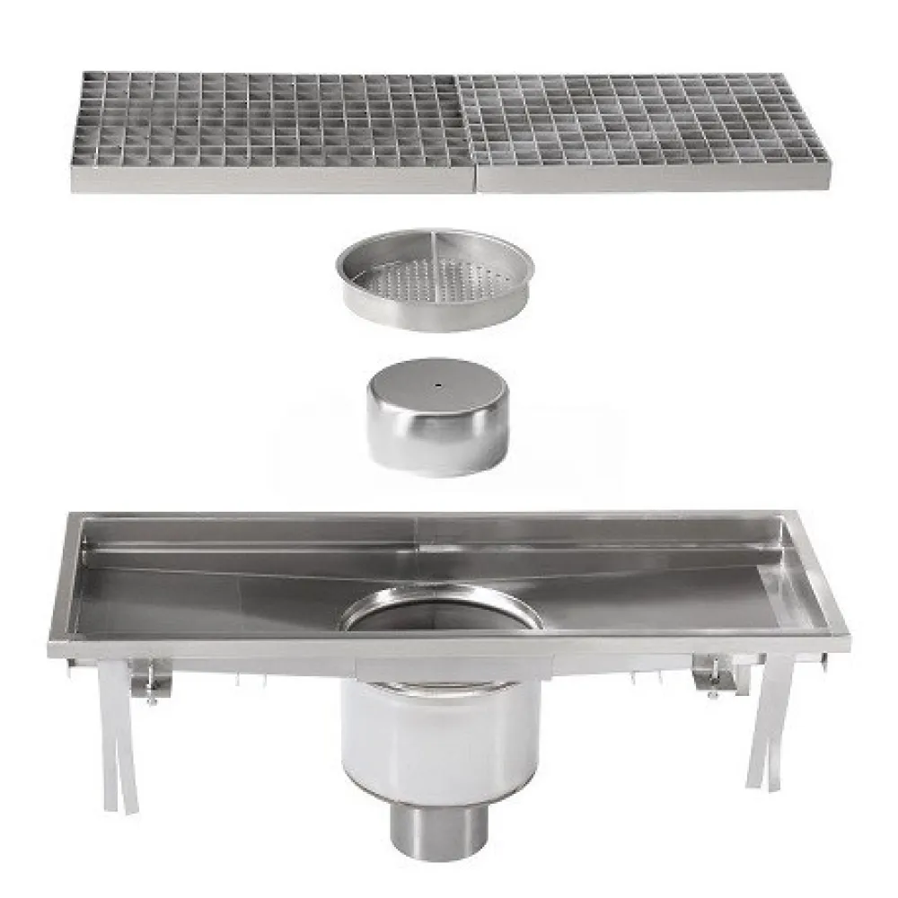 Drainage channel with central siphon BHS-G BHS-AB0500-060AK