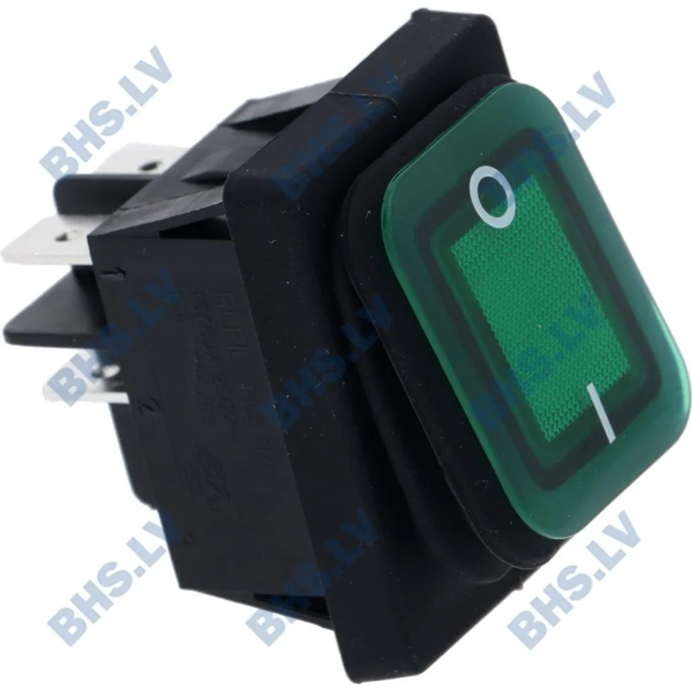Double pole switch, green LF L5172553