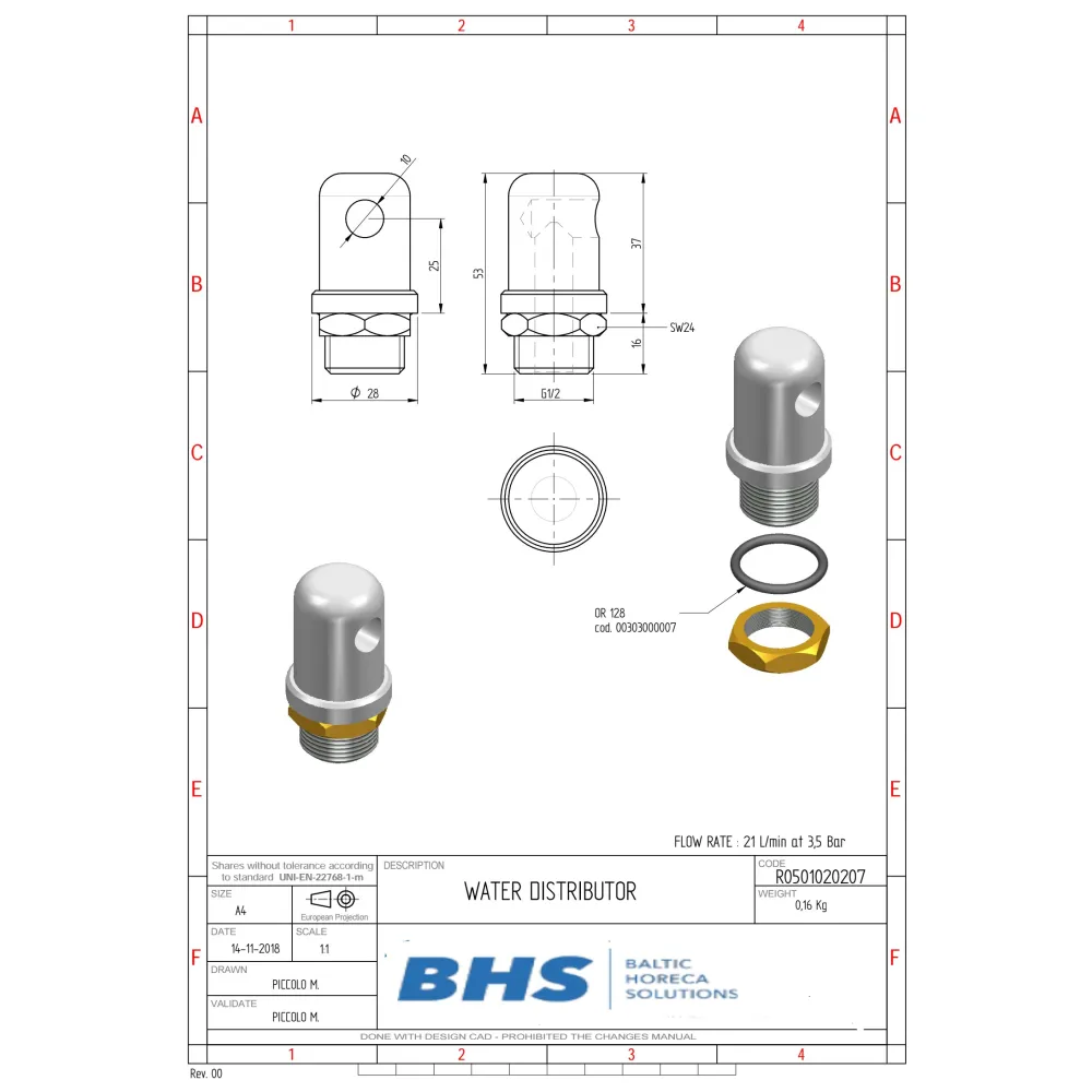 Water mixer for cooking line MONOLITH R0501020207