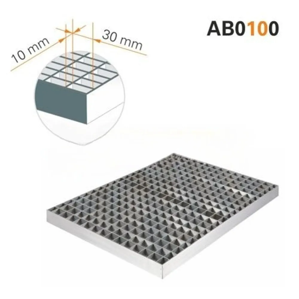 Smooth mesh grating, mesh size 30×10 BHS-G BHS-AB0100