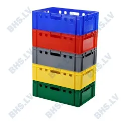 5 stackable Eurobox E2 butcher storage boxes BHS-HoReCa E2_BOXES