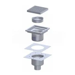 Two part floor drain BHS-G BHS-SD-AB060