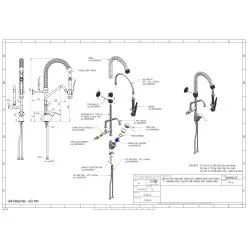 Water Mixer with Shower MONOLITH ERAMINI240