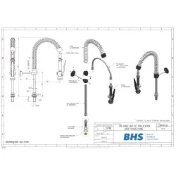 Water Mixer with Shower MONOLITH ERAMINI112K