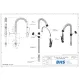 Water Mixer with Shower MONOLITH ERAMINI112K