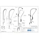 Water mixer with two inlets and shower MONOLITH P0102020129