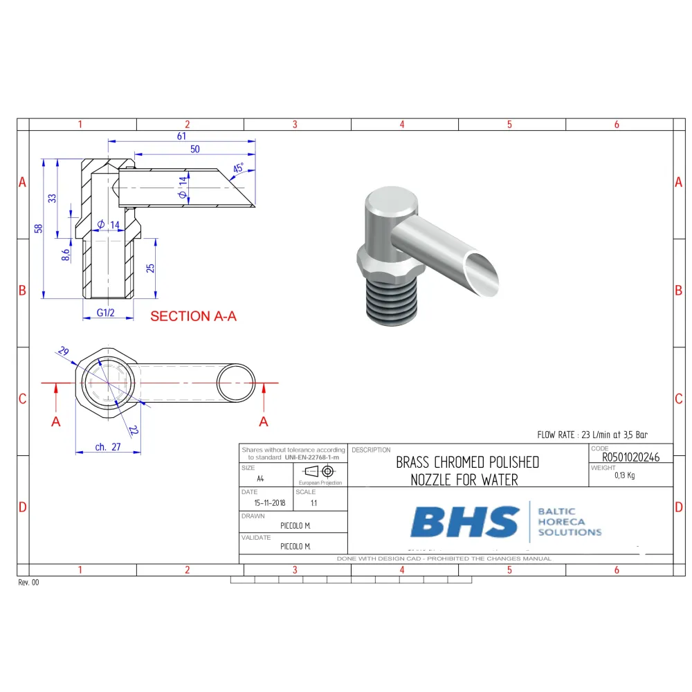 Water mixer for cooking line MONOLITH R0501020246
