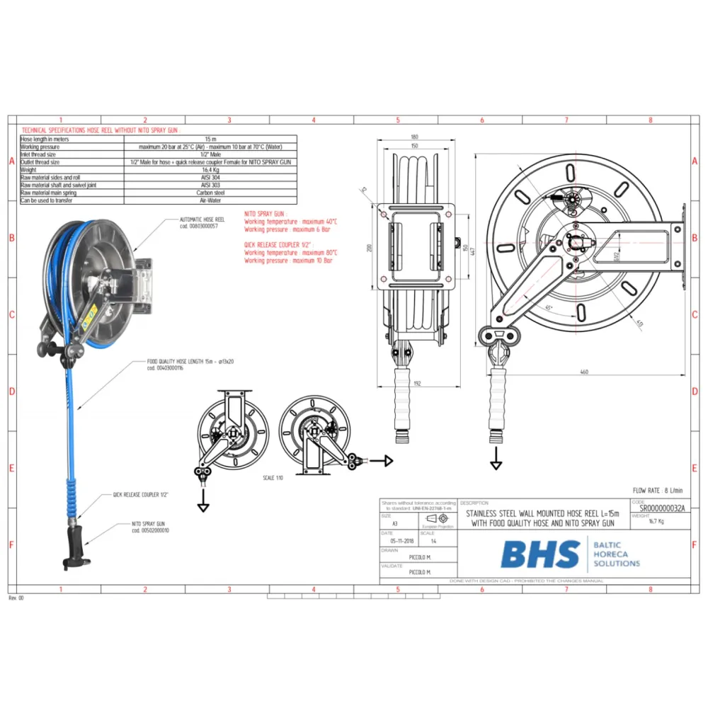 High-pressure shower MONOLITH SR32X