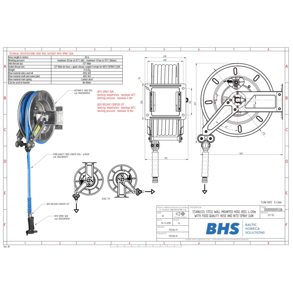 High-pressure shower MONOLITH SR33X