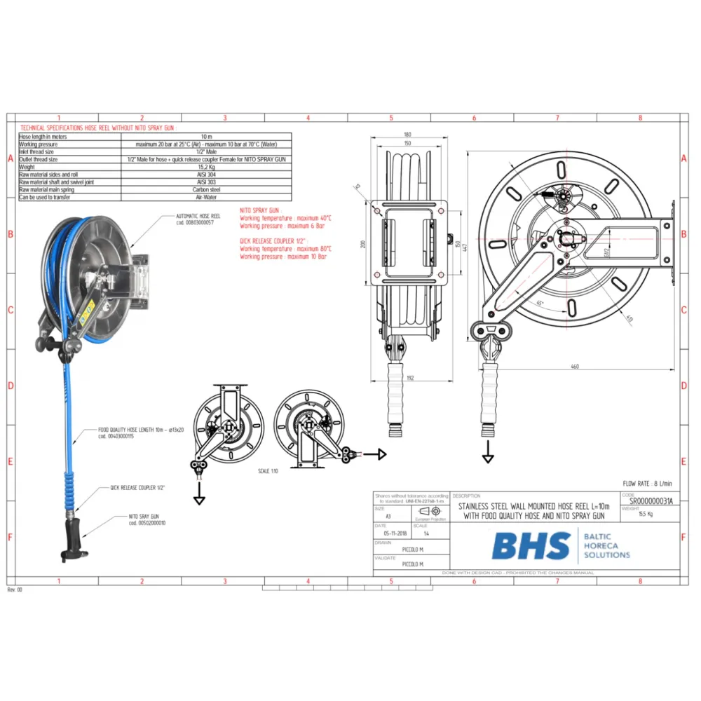 High-pressure shower MONOLITH SR31X