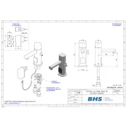 Electronic water mixer MONOLITH ZEUS007/C