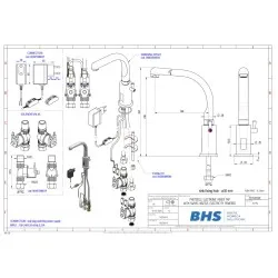 Electronic water mixer MONOLITH ZEUS003/C
