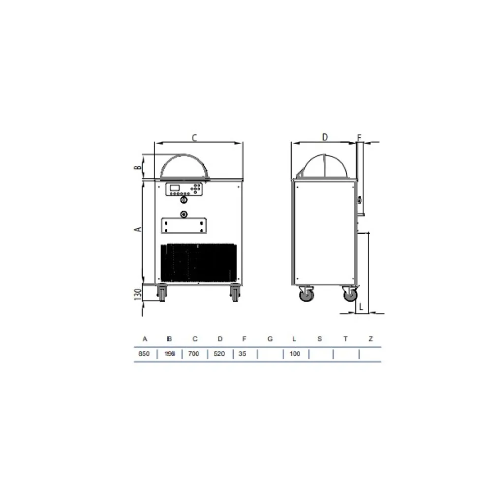 Ice-cream storage display STAFF Ice system 1959 GLS1