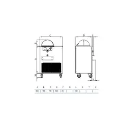 Ice-cream storage display STAFF Ice system 1959 GLS1
