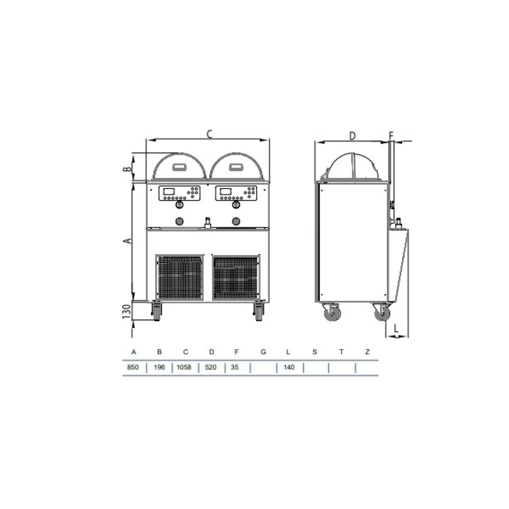 Ice-cream storage display STAFF Ice system 1959 GLS2 LX