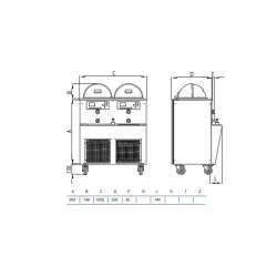Ice-cream storage display STAFF Ice system 1959 GLS2 LX