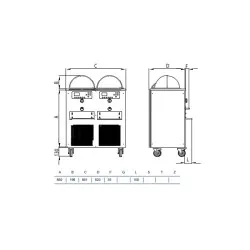 Ice-cream storage display STAFF Ice system 1959 GLS2