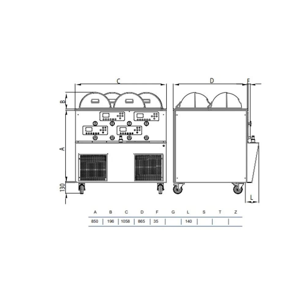 Ice-cream storage display STAFF Ice system 1959 GLS4 LX