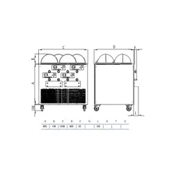 Ice-cream storage display STAFF Ice system 1959 GLS4