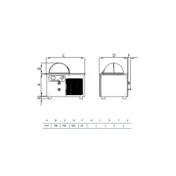Ice-cream storage display STAFF Ice system 1959 GLST1