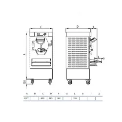 Ice cream machine STAFF Ice system 1959 HBE400
