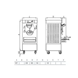 Ice cream machine STAFF Ice system 1959 HSE600