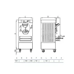 Ice cream machine STAFF Ice system 1959 HSE800