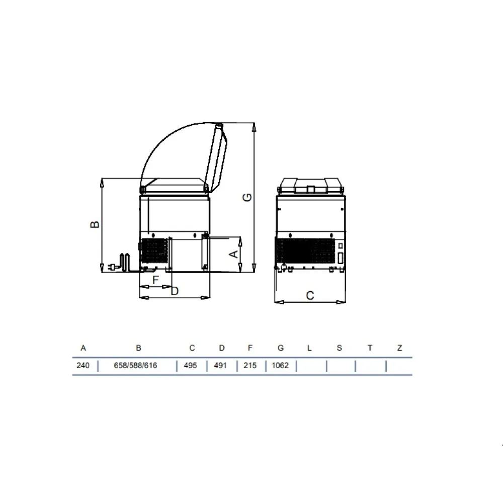 Ice-cream storage display STAFF Ice system 1959 V410VFI