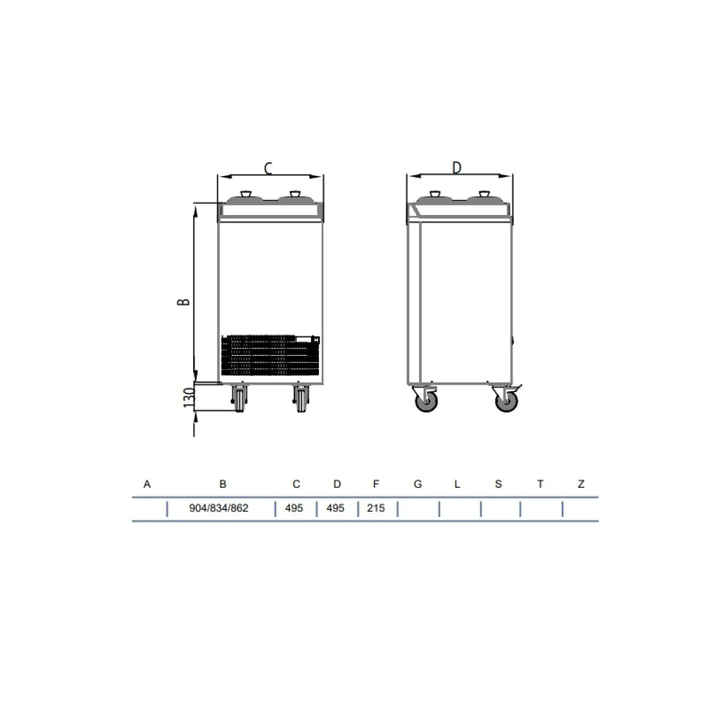 Ice-cream storage display STAFF Ice system 1959 V410 V OW