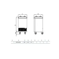 Ice-cream storage display STAFF Ice system 1959 V410 V OW