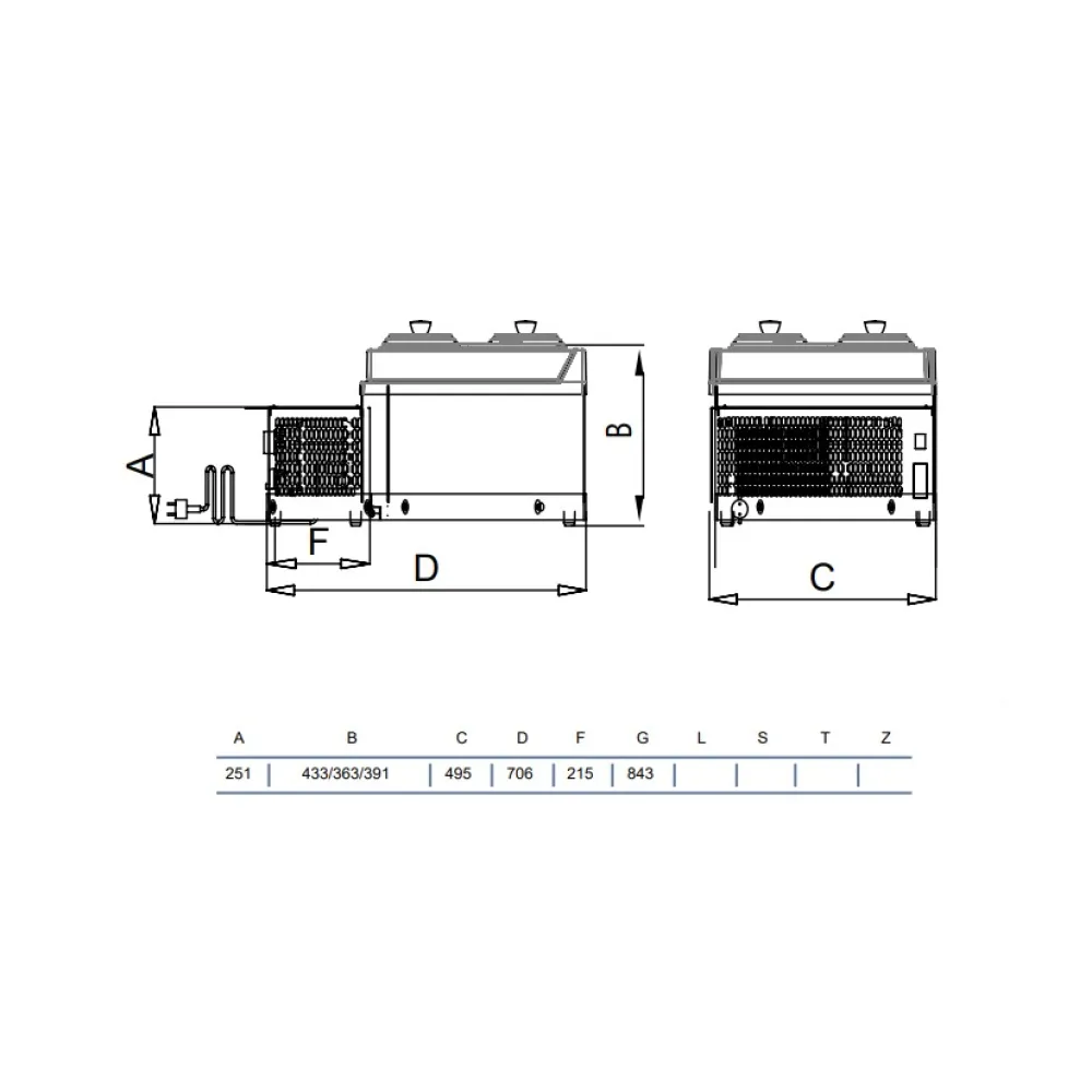Ice-cream storage display STAFF Ice system 1959 V420CFS