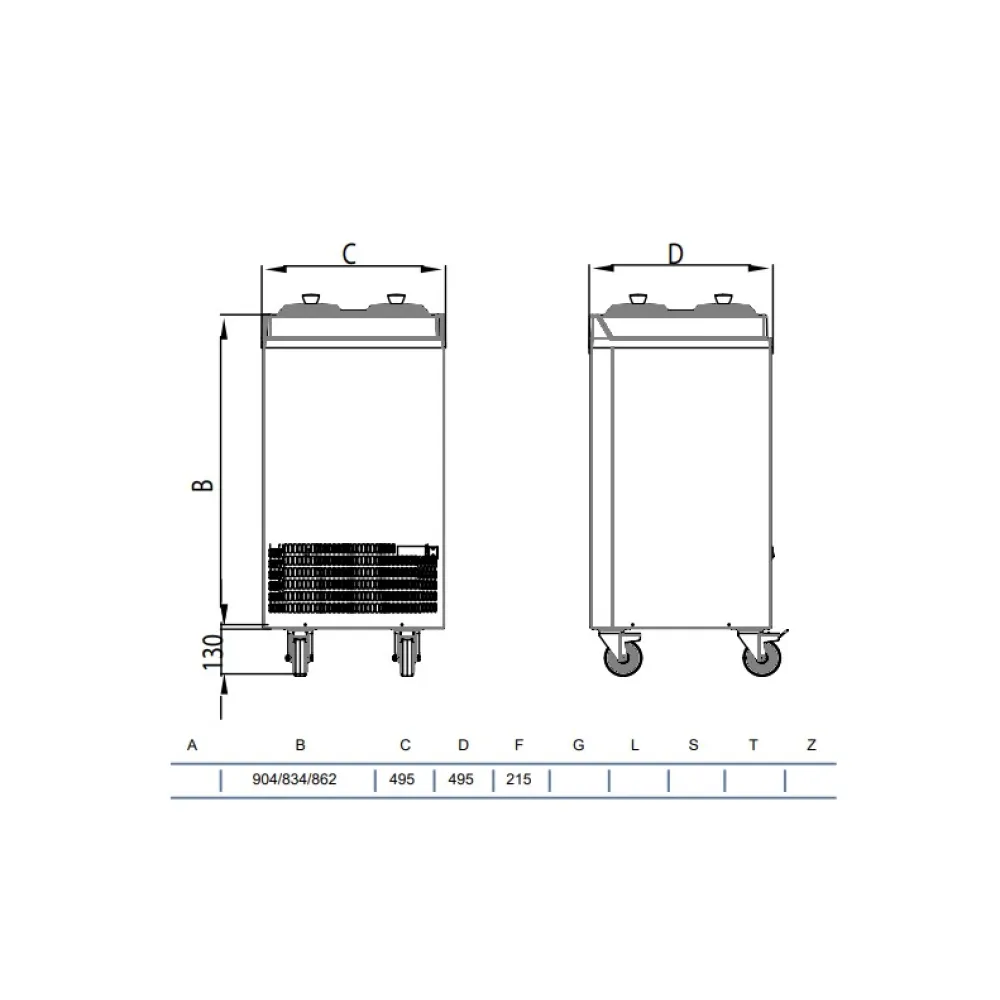 Ice-cream storage display STAFF Ice system 1959 V420COW