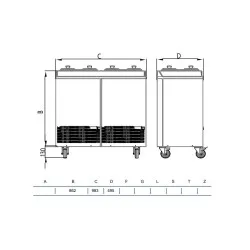 Ice-cream storage display STAFF Ice system 1959 V840 C OW