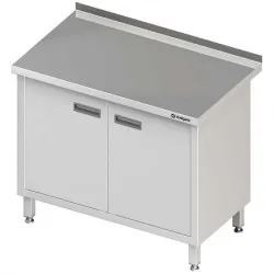 Stainless steel table with door Stalgast 980156070