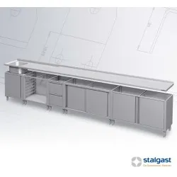 Stainless steel furniture module BHS-HoReCa 983655060K