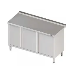 Stainless steel table with door Stalgast 980166140