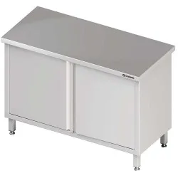 Stainless steel table with door Stalgast 980176080