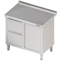 Table with 2 drawers and hinged door Stalgast 980306080