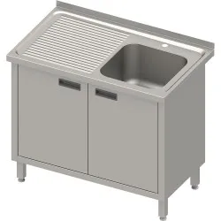 Work table with sink and door Stalgast 983866080