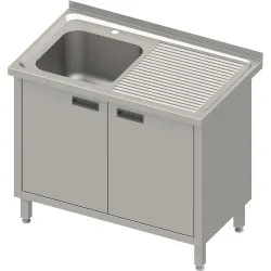 Work table with sink and door Stalgast 983866080
